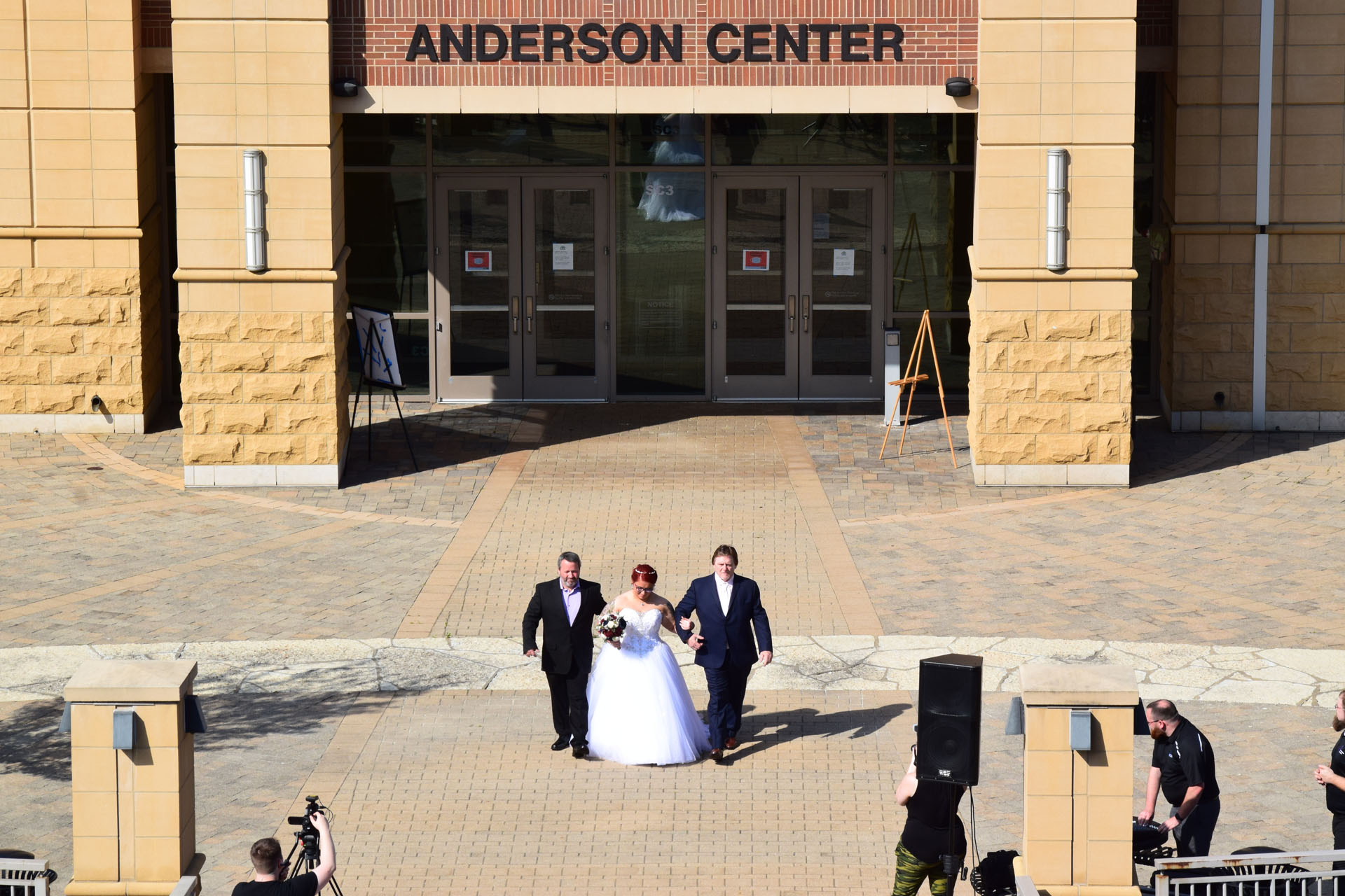 Wedding Ceremony at Anderson Center South plaza